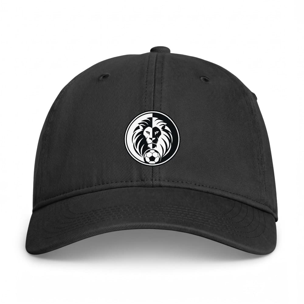 Coastal Washed Cap with a sample crest — black