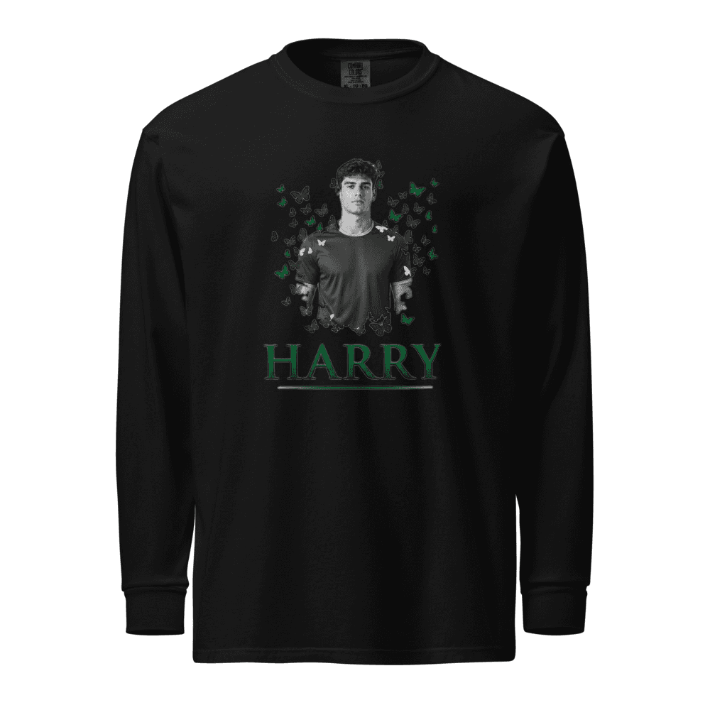 Black heavyweight long sleeve mockup