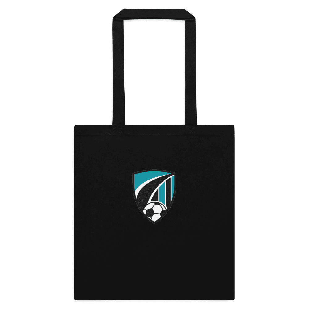 Black cotton tote bag mockup