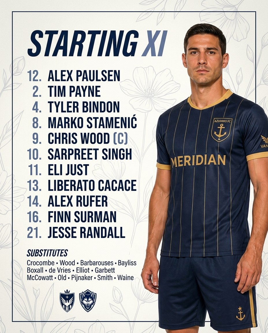 Brocade — Starting XI template, AI-generated example