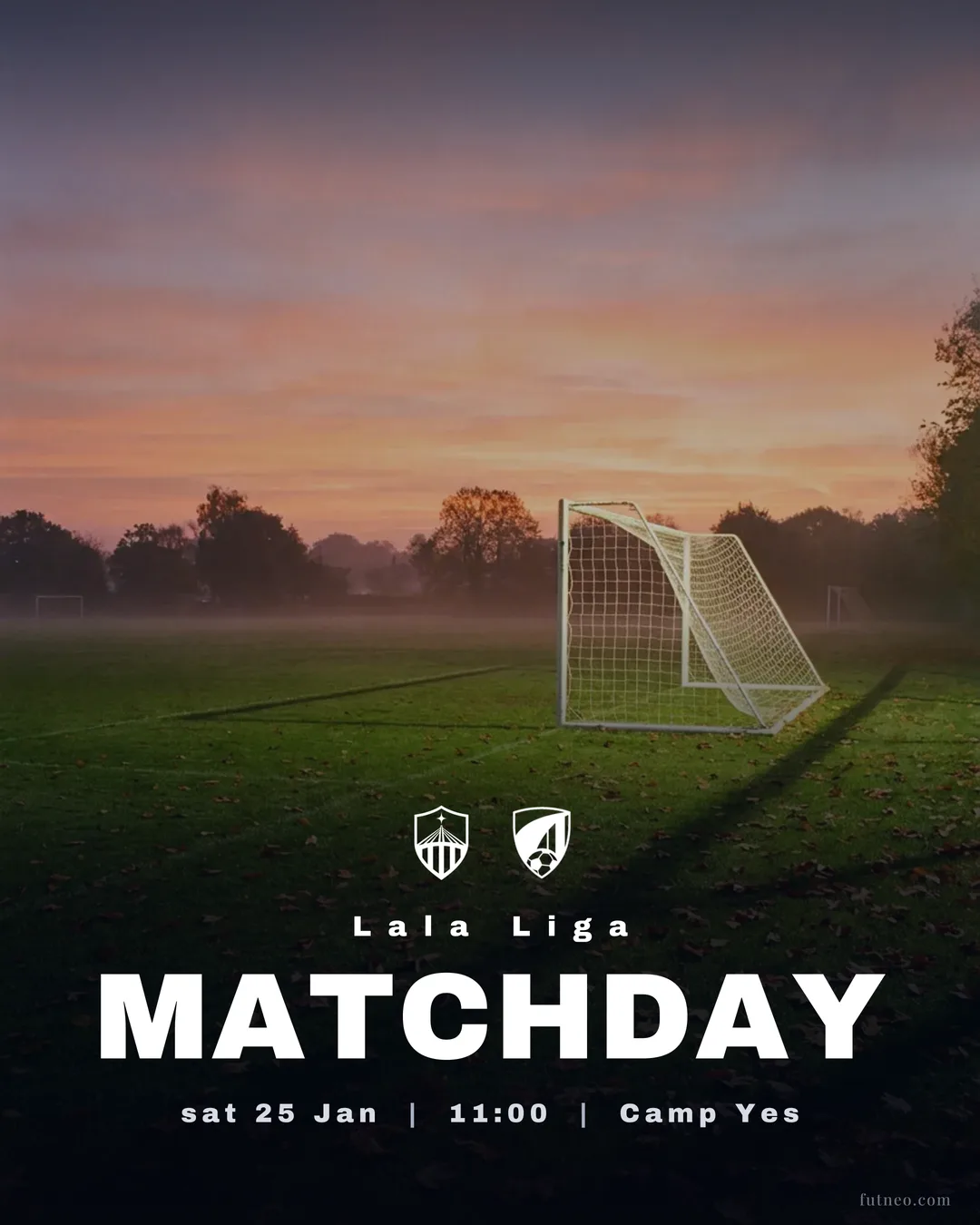 Kickoff — Match Day template, AI-generated example